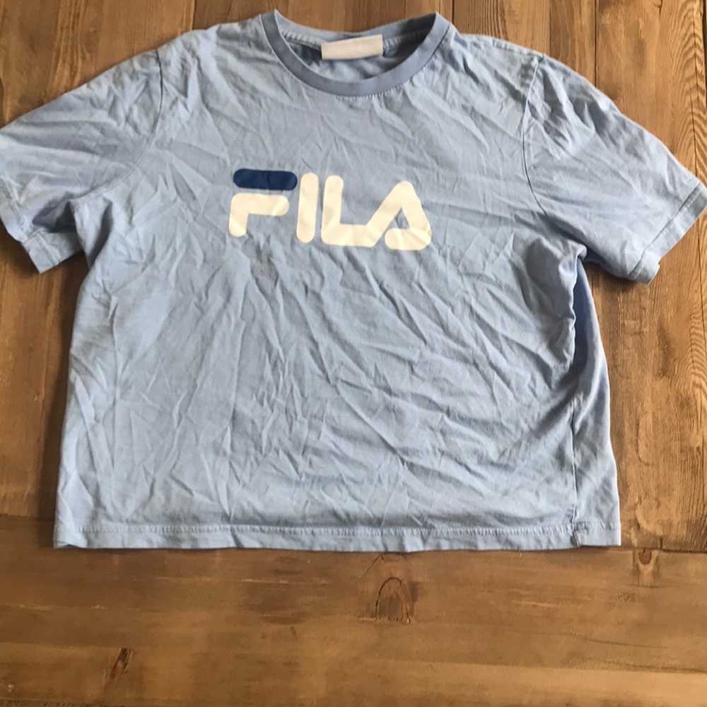 Blue fila shirt